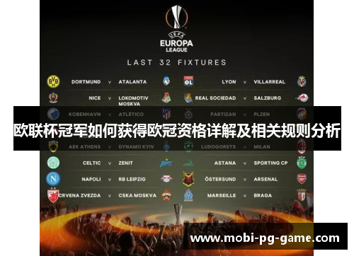 欧联杯冠军如何获得欧冠资格详解及相关规则分析 欧联杯冠军如何获得欧冠资格详解及相关规则分析